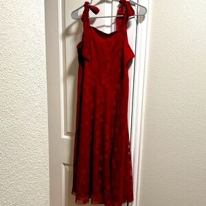 Light and Fun Red Polka Dot Dress